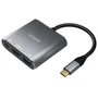 Aisens Conversor USB-C a HDMI/USB-C/USB 3.0 3 en 1 Gris